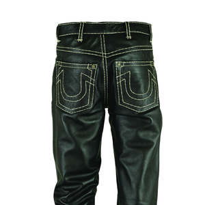 2025 pantalons en cuir véritable pour hommes pantalons de jogging en cuir Offre Spéciale pour adultes pantalons en cuir souple de haute qualité - Product Image 4