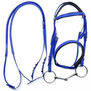 Prix usine cheval tête collier licous équitation bride haute qualité en cuir course de chevaux haute qualité équipement équestre - Product Image 3