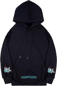 Sweat-shirt à capuche pour homme, uni, d'hiver, avec poche kangourou brodée, col à capuche, 100% coton, polaire, séchage rapide - Product Image 4