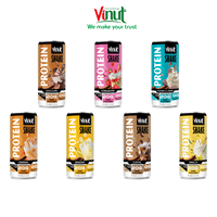 Prêt à Boire Shake Protéiné avec Saveur de Fraise VINUT 330ml Échantillon Gratuit Conception Personnalisée OEM ODM Service Marque Privée