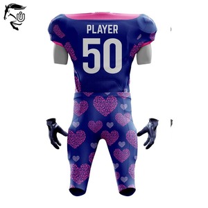 2025 OEM/ODM Camisetas y pantalones de fútbol americano personalizados | Conjuntos de uniformes de poliéster sublimado de alta calidad unisex" - Product Image 3