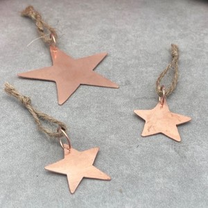 ชุดดาวชุบทองแดง oof 3ต้นคริสต์มาสที่มีคุณภาพสูงของแขวนประดับตกแต่งบ้าน - Product Image 6