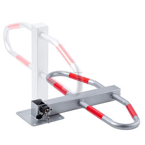 Barrière de <span class=keywords><strong>stationnement</strong></span> pliable avec serrure et boulons, barrière de <span class=keywords><strong>stationnement</strong></span> pliable en métal, barrière de sécurité pour allée - Product Image 1