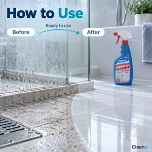 <b>Bathroom</b> <b>Cleaner</b> Spray 500ml Bleach Free Soap Scum Remover Shower <b>Tile</b> Cleaning Supplies for Glass Sinks Tubs OEM Private Label - Product Image 4