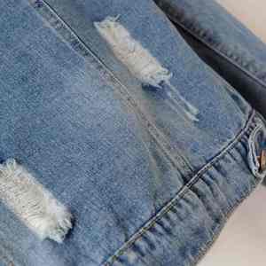 Chaqueta Vaquera Informal de Estilo 2024 para Mujer, Talla XL, Logotipo Personalizado Bordado, Precio de Mayoreo, Chaqueta de Tela Económica - Product Image 4