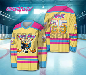Uniformes de hockey sobre hielo transpirables personalizados al por mayor de fábrica de calidad superior 2025, conjunto de diseño personalizado, nombre del equipo y todo - Product Image 1