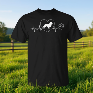 T-shirt Promozionale Australian Shepherd America Paw Heart con Effetto Battito Cardiaco - Product Image 3