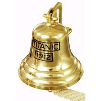 Cloche murale en laiton pour la maison et le jardin de l'ancien navire Titanic Cloche d'église décorative en laiton de grande taille à de bonnes affaires