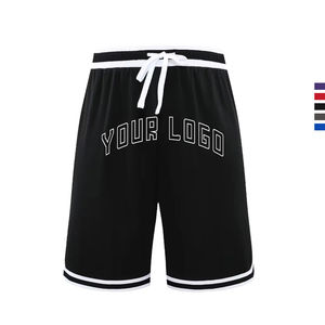 Men's Custom Quick Dry Basketball <b>Shorts</b> Vintage <b>Decoration</b> Sport Gym Training Mesh Polyester Wholesale Bulk Drawstring Closure - Product Image 1