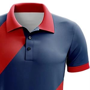 Camiseta de Manga Corta para Hombre, Transpirable, con Logotipo Bordado Personalizado, Color Sólido y Tejido de Algodón/Poliéster - Product Image 3