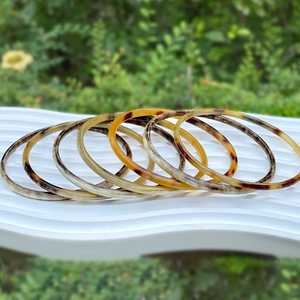 Ensemble de bracelets en corne de buffle de qualité supérieure au design moderne à prix de gros en provenance d'Inde Bijoux en corne de buffle Mode Bracelet en corne naturelle - Product Image 5