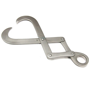 Gancho Veterinario Krey-Schottler de Acero Inoxidable - Herramienta de Parto de Emergencia para Partos Difíciles en Ganado Vacuno y Porcino - Product Image 1