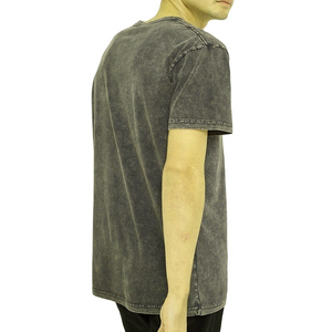 เสื้อยืดคอตตอนทรงโอเวอร์ไซส์สไตล์วินเทจฟอกสีแบบแอซิดวอชสำหรับผู้ชาย จำหน่ายจำนวนมาก - Product Image 5