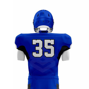Uniforme de football américain tendance, design estival respirant, 100% polyester, couleurs et tailles personnalisables, service OEM - Product Image 4