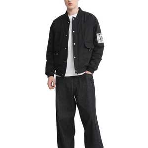 Venta al por mayor personalizada hombres chaqueta de bombardero Casual Streetwear cremallera completa chaqueta de vuelo nuevo diseño 2025 para los hombres - Product Image 5