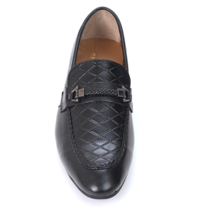 Chaussures en cuir noir pour hommes, ensemble de haute qualité avec finition premium, semelle robuste et design classique pour tenue formelle et bureau. - Product Image 5