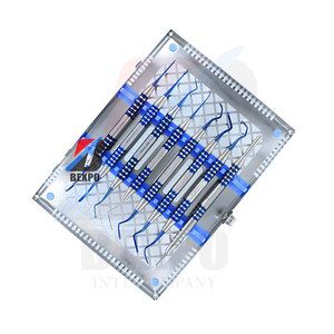 Kit de micro-tunnel parodontal chirurgical 8pcs Instruments dentaires bleus en titane - Product Image 4