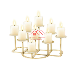 Couleur et taille adaptées aux besoins du client par support de bougie en métal fait main pour l'hôtel à la maison - Product Image 3