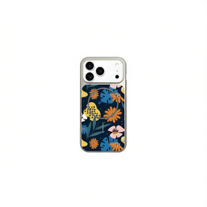 Funda Magnética para Teléfono Móvil con Diseño Floral IP16, Anti-Caídas, TPU+PC, Sublimable, con Soporte para Anillo Magnético - Product Image 1