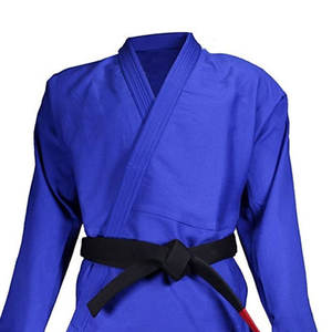 OEM Taekwondo uniforme cómodo ligero personalizado azul uniforme de alta resistencia traje de entrenamiento de artes marciales con cinturón de algodón duradero - Product Image 3
