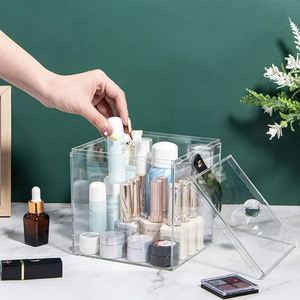 Compact and Practical <b>Acrylic</b> Storage <b>Box</b> with Single Layer and One Spacious Compartment Efficient Organization and Visibility - Product Image 1