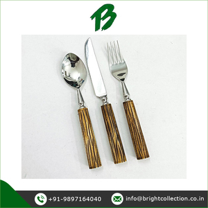 Fabricant de vaisselle en acier inoxydable durable de haute qualité, polie à l'argent, ensemble de couverts à manche en os naturel pour usage domestique - Product Image 2