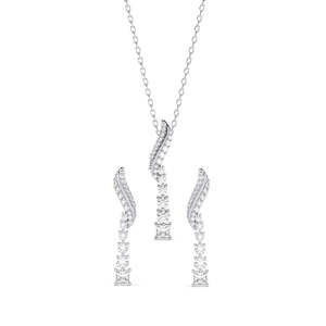 Compre en Línea Conjuntos de Pendientes de Plata de Ley 925 de Primera Calidad para Bodas - Product Image 1