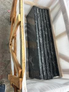 แผ่นหินแกรนิตสีดำสไตล์โมเดิร์นราคาประหยัดพร้อมพื้นผิวแบบโบราณสำหรับบันไดโรงพยาบาลผลิตภัณฑ์มาร์กีโน - Product Image 3