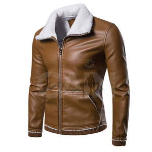 Veste en cuir personnalisée Veste en cuir légère Veste d'hiver en cuir respirante pour hommes - Product Image 1