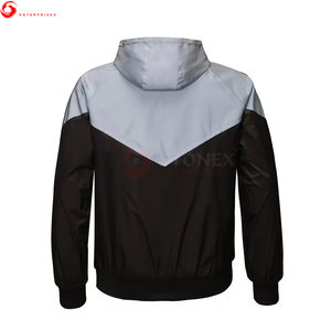 Customized Autumn Men's Windbreaker <b>Jacket</b> Canvas <b>Thin</b> <b>Waterproof</b> Breathable Zipper Style - Product Image 2