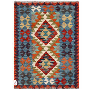 พรมกิลิมไมมาณา อัฟกานิสถาน ขนาด 115 x 86 ซม. สำหรับตกแต่งผนัง - Product Image 1