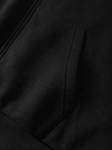 Sweat à capuche en coton 100% avec logo personnalisé brodé, tissu tricoté rayé de poids moyen, respirant, coupe régulière, XS, pull de saison - Product Image 4