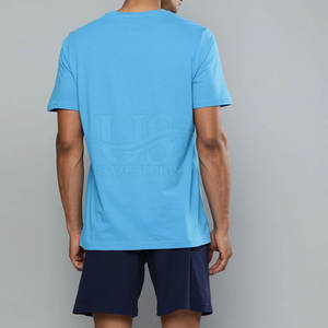 Cómodo nuevo diseño hombres camiseta y pantalones cortos conjunto precio de fábrica hombres camiseta y pantalones cortos para adultos - Product Image 3