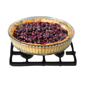 Dessous de plat de résistance à la chaleur en métal moulé à la main en forme d'écuyer - Product Image 1