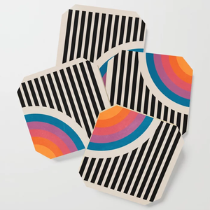 Posavasos de madera para sala de estar, juego de posavasos hecho a mano con Mango y logotipo personalizado, 4 unidades - Product Image 4