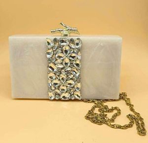 <b>White</b> Color Indian Handicraft Custom Resin Type <b>Clutch</b> <b>Bag</b> for Women Promotional Tote <b>Bags</b> - Product Image 3