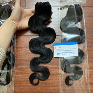 Produit phare : Lot de 3 mèches de cheveux vierges vietnamiens Remy non traités, double trame, extensions afro bouclées ondulées - Product Image 2