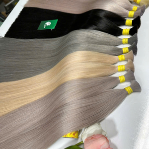 Extensions de cheveux en vrac Cheveux vierges crus du Vietnam Meilleurs cheveux humains brésiliens vierges de luxe à cuticule alignée - Product Image 1