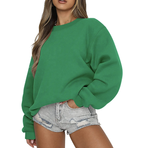 Glamorous Trendy Mujer Algodón Fleece Poliéster Crop Top Sudadera con capucha Invierno Deportivo Estilo casual Forrado sostenible - Product Image 3