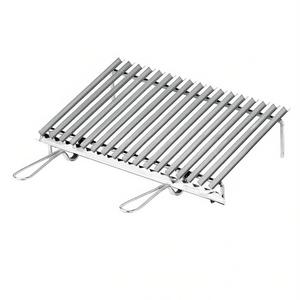 Polished Chrome Stainless Steel <b>BBQ</b> Grill 60x40cm Grease Collection 20650 Model - Product Image 2