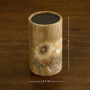 Support/porte-bougie décoratif en bois pour fête, en bois, accessoires de décoration de mariage, support à bougie, vente chaude - Product Image 3