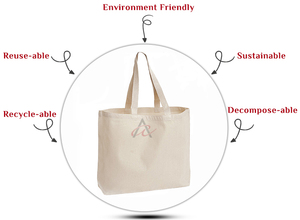 กระเป๋าแบรนด์100% ผ้าฝ้ายรีไซเคิล - Product Image 2