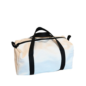Luxury Vintage Unisex Designer Genuine Leather <b>Weekender</b> Suitcases Custom Waterproof Canvas Quilted High Quality Durable Zipper - Product Image 5