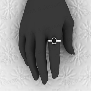 Genuino 925 plata esterlina sólida 8x10mm Semi montaje en blanco ajuste banda anillo para leche materna y recuerdo resina cerámica joyería - Product Image 6