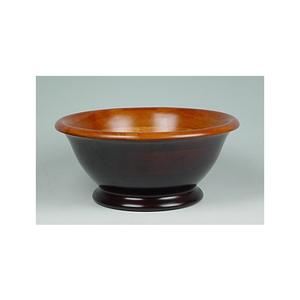 Bol de service de fruits de vaisselle dernier modèle pour la cuisine et la table en vrac bol en bois de couleur noire et marron artisanat - Product Image 1