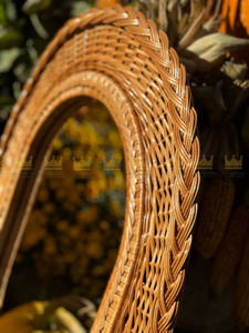 <b>Wall</b> Decor <b>Mirror</b> Rattan <b>Wall</b> Boho <b>Mirror</b> Handmade Rustic <b>Hanging</b> <b>Mirror</b> - Product Image 4