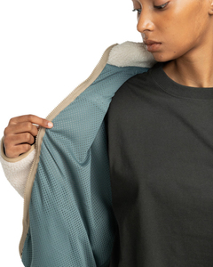 Wholesale Custom Women's Color Blocked Fleece <b>Jacket</b> With Stand Collar And Zipper Closure Winter Warm Coat - Product Image 6