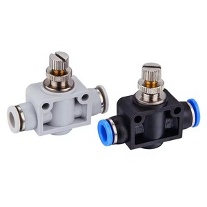 NPT-Thread วาล์วควบคุมความเร็วในการไหลของอากาศข้อต่อสายยางอุตสาหกรรมสำหรับเครื่องจักรกลฟาร์มที่ใช้กับท่อขนาด8มม. - Product Image 5