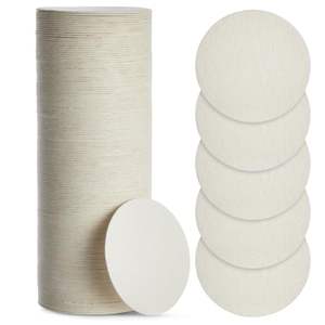 Sous-verres en papier recyclé irrégulier 100% biodégradable et écologique, imprimés sur mesure, blancs, 9 mm d'épaisseur, 250 g/m², Krishna Eco Exports - Product Image 1