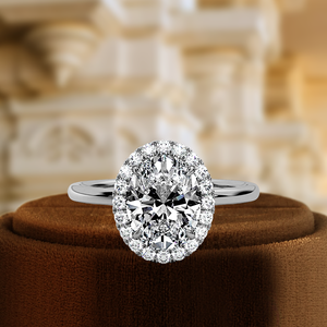 Anillo de compromiso, boda o aniversario clásico de oro amarillo de 14K con diamante ovalado de 1 quilate cultivado en laboratorio, certificado por IGI, para mujer, con engaste de puntas. - Product Image 2